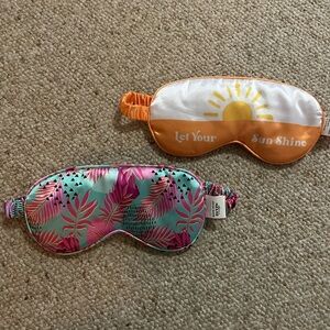 Tropical and Sunshine Women's Sleep Mask Set NWOT!